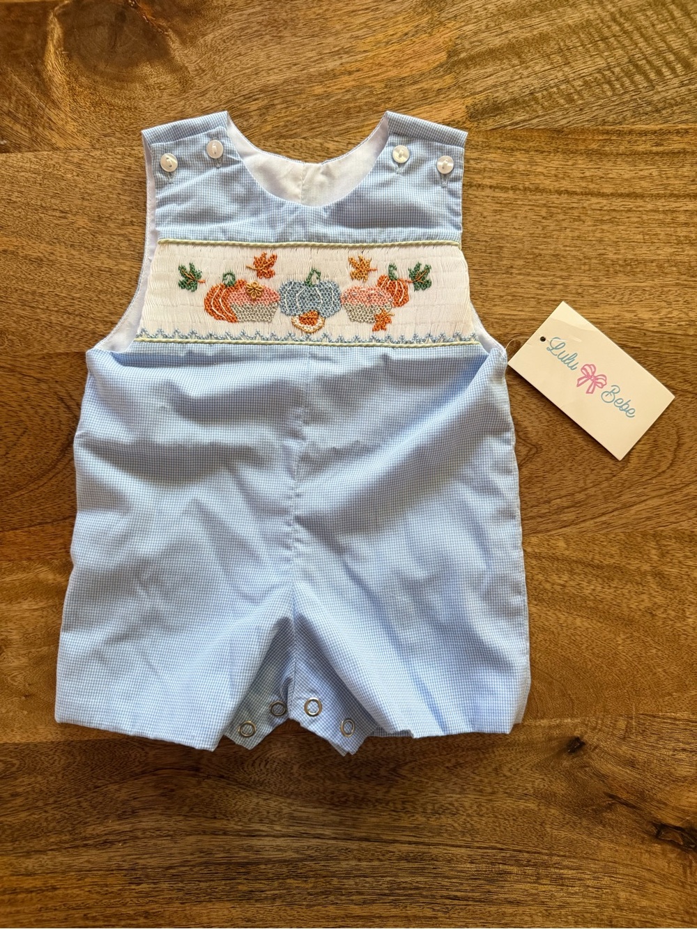 NWT LuLu BeBe Smocked Shortalls